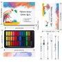 hot selling 36colors artist solid watercolor paint kit for watercolor painting with brush pen and line pen