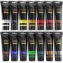 14 colors/pouches (120 ml/4.06 oz.) with storage box, rich pigments art kids acrylic paint set for artist