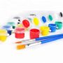 3ml 6 difference colors acrylic paint pots strip included 2 brushes