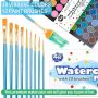 oem 48 colors watercolor paint cake set with acrylic brushes
