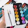 12 water color paint glitter watercolor paint set metallic for adults and children water based paint