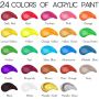 24color wholesale artist acrylic paint colours set