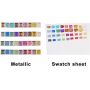 35colors glitter watercolor painting colors watercolor with sponge and brush for painting