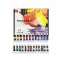 Art Supplies 24 Colors Non-toxic for Canvas Painting Acrylic Paint Artist Set