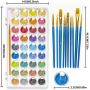hot aritst drawing 36colors watercolor paint set with 10 Brushes of Different Sizes