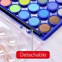 artist 48 colors portable solid watercolor paint cakes travel pocket set watercolor painting for drawing