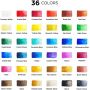 hot artist 36 color 12ml aluminum tube watercolor paint set