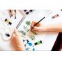 hot selling new design rich color 24 colors watercolor paint set with paint brush for artist