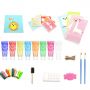 12 Colors Washable Non-toxic ECO Friendly DIY Paint for Kids Funny Finger Painting Kit