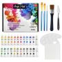 Permanent Water based Set of 24 Colors Non Toxic & Bright Colors Acrylic Paint Set