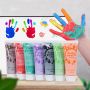 12 Colors Washable Non-toxic ECO Friendly DIY Paint for Kids Funny Finger Painting Kit