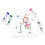 Professional Art Supplies Oil Based 12 Acrylic Paint Colors,12ML Permanent Waterproof Artist Acrylic Paint Brush Set