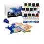 Non-Toxic Craft Paints with 3 Brushes,30 Colors 60 ML Acrylic Paint Set For Multi-Surface Paint