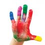 Custom DIY Crafts Painting 6 Bright Colors Non-Toxic Washable for Kids Finger Paint Set