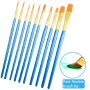 Professional Art Supplies Oil Based 12 Acrylic Paint Colors,12ML Permanent Waterproof Artist Acrylic Paint Brush Set