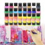 Hot Sale Non-toxic 24 Colors Plastic Bottle 60ML Colorful Acrylic Paint Bulk Artist Acrylic Paint