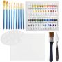 Permanent Water based Set of 24 Colors Non Toxic & Bright Colors Acrylic Paint Set