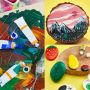 Artist Quality Non Toxic Rich Pigments Colors Acrylic Art Craft Palette Paints Sets Kits For Kids