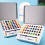 Fast delivery Non-Toxic 48 color watercolour palette paint pigments sample watercolor set solid
