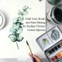 Fast delivery supply 12 colors pocket portable color set mini solid half pan watercolor with tin box