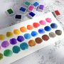 Cheap good packaging plastic box 36 watercolor paint set water color