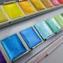 4Hot sale 48 nail art pigment watercolour neon metallic watercolor set watercolor metallic