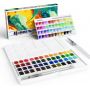48 solid water color painting colours watercolor paint with plastic box