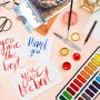 Fast delivery 36 color paint set tin field box refill solid watercolor set pan watercolor