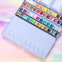 4Hot sale 48 nail art pigment watercolour neon metallic watercolor set watercolor metallic