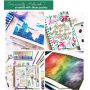 Portable watercolor printing kit non-toxic super vision 120 colors paint drawing watercolor