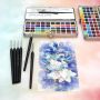 2021 Amazon Hot Selling 50 Colors Watercolor Paint Set With Tin Box Packaging