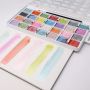 26 colors metallic glitter shimmer watercolor paints set artist half pan semi-dry water colors painting water colour watercolour