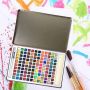 Portable watercolor printing kit non-toxic super vision 120 colors paint drawing watercolor