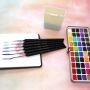 2021 Amazon Hot Selling 50 Colors Watercolor Paint Set With Tin Box Packaging