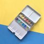 12 colors non toxic glitter paint metallic water colour watercolour metallic with pen