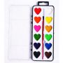 16/24/36 heart water color painting semi-dry watercolor paint set water colors set water colour