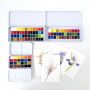 48 aquarelle painting watercolor paints set half pan semi-dry water colors water colour watercolour