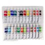 24 color 18ml colorfast waterproof extruded acrylic paint art set tube liquitex acrylic paint set with brush