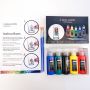 crystal temper stained glass paint kit glass enamel framed painting wall art hand painted painting for glass cup