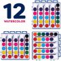 12 water colors painting semi-dry watercolor paints set set water colour watercolour for paper