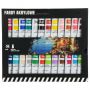 24 color 18ml colorfast waterproof extruded acrylic paint art set tube liquitex acrylic paint set with brush