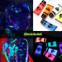 6 conjoined glow in the dark spray gel body paint fabric paint set colors diy oil painting paint acrylic fabric waterproof