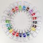 24 color 18ml colorfast waterproof extruded acrylic paint art set tube liquitex acrylic paint set with brush