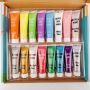 Professional refill diy kids artist 18 colors waterbase acrylic paint tube set