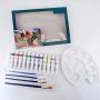 Manufacturing service art custom acrylic paint set permanent airbrush leather kids abd adults begginer 12 colors acrylic paint