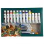 Eco friendly outdoor neon leather angelus waterproof 12 color kids acrylic paints set with brush
