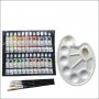 24pcs 12ml Acrylic Paint set with 5 Brushes and Plastic Palette