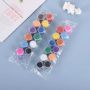 Wholesale 3ML 12colors High Quality Finger Paint with 2pcs Brush DIY Painting Acrylic Paint Ceramic Plaster for Children