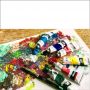 24pcs 12ml Acrylic Paint with 5 brushes and 1 plastic palette