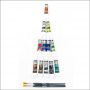 Non toxic promotional artist 12pcs 12ml acrylic paint with 3 brushes